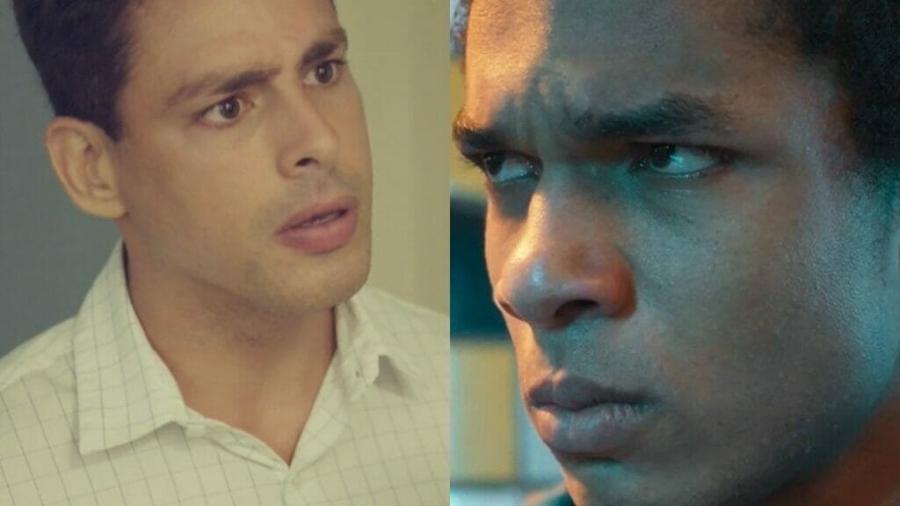 Christian (Cauã Reymond) e Ravi (Juan Paiva) de Um Lugar ao Sol (Reprodução - TV Globo)  - Reprodução / Internet