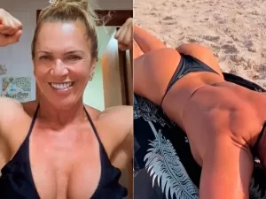 Musa fitness de 63 anos causa alvoroço ao exibir corpo na praia: "Nunca imaginei"