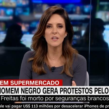 Monalisa Perrone em cobertura de protesto contra racismo no "Expresso CNN" - Reprodução / Internet