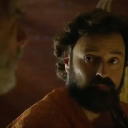 Ló (Emílio Orciollo Neto) e Abrão (Zé Carlos Machado) em Gênesis (Reprodução/Record TV) - Reprodução / Internet