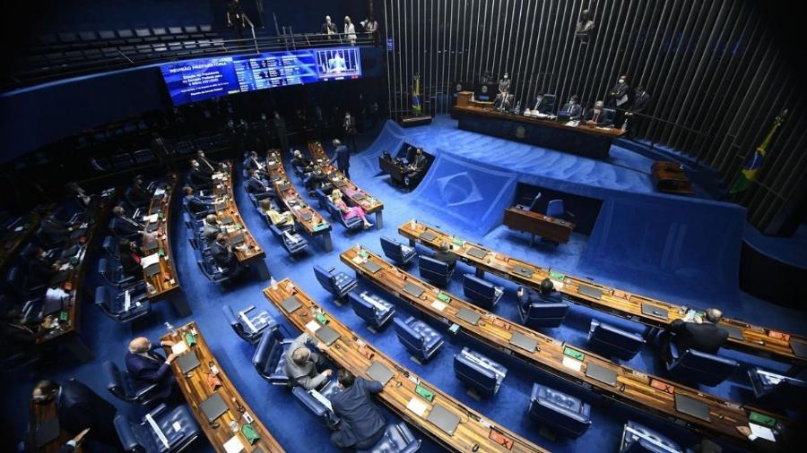 Plenário do Senado durante reunião preparatória destinada à eleição do presidente do Senado Federal               - Marcos Oliveira                            