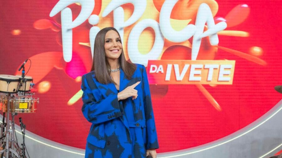 Ivete Sangalo no palco do "Pipoca" - Divulgação/TV Globo 