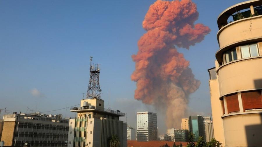                                  A explosão aconteceu na quarta-feira, 4 de agosto, em Beirute, capital do Líbano                              -                                 AFP                            