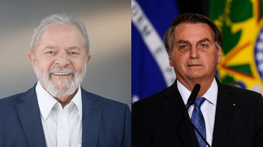 Montagem mostra o ex-presidente Lula (à esq.) e o presidente Jair Bolsonaro (à dir.) -  Ricardo Stuckert / Marcelo Camargo/Agência Brasil) 