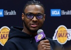 Filho de LeBron, Bronny é apresentado nos Lakers; veja o número do jovem - Getty Images