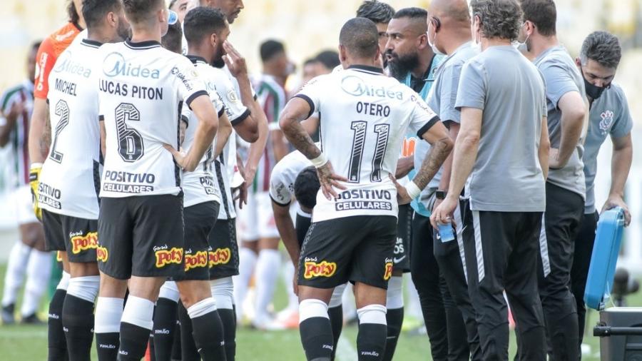 O Corinthians, dirigido pelo técnico interino Coelho, tem apenas 46% de aproveitamento em 2020 - (Foto: Rodrigo Coca/Agência Corinthians)