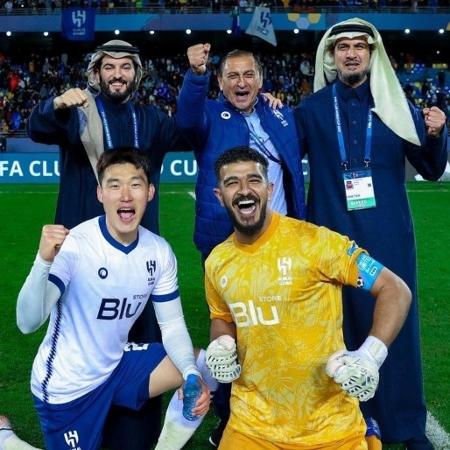 Jogadores do Al-Hilal foram premiados pela realeza por chegarem à final do Mundial - Reprodução/Instagram @alhilal