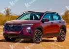 SUV baseado no Onix, novo lançamento da GM, incluirá versão híbrida básica - Projeção do novo SUV da Chevrolet baseado no Onix, idealizada por Kleber Silva (Foto: Reprodução/KDesign AG)
