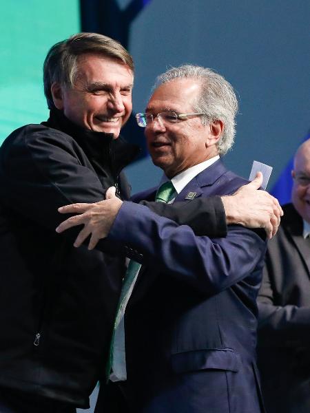 Bolsonaro e Paulo Guedes  - Reprodução/O Antagonista 