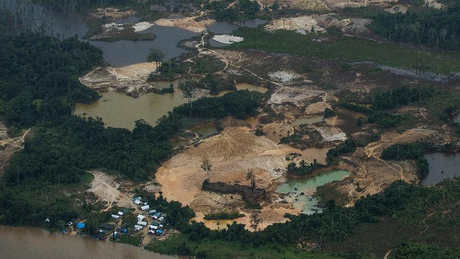 Pacote de ações do governo prevê presença permanente de órgãos de segurança na Terra Indígena Yanomami para enfrentar o garimpo. Foto: Bruno Kelly/Amazônia Real  