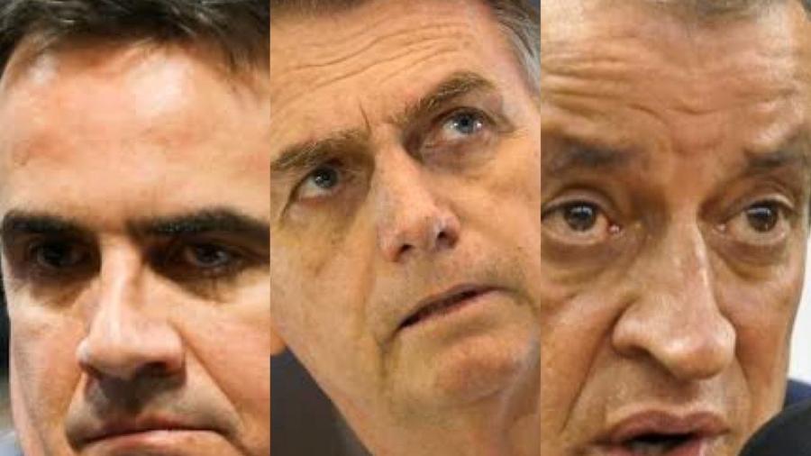 O presidente do PP, Ciro Nogueira, presidente Jair Bolsonaro e o ex-presidente do PL Valdemar Costa Neto: todos juntos no novo PB -  Agência Brasil .