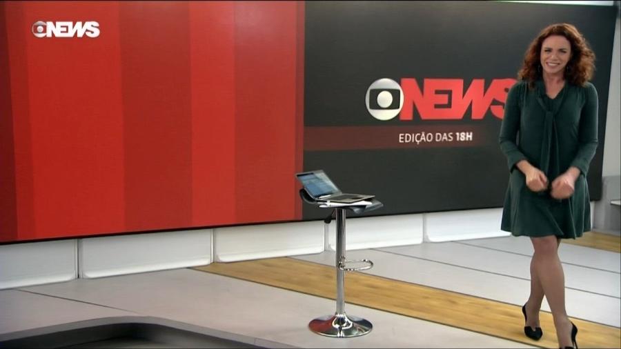 Leilane Neubarth apresenta o "Edição das 18h" na GloboNews - Divulgação