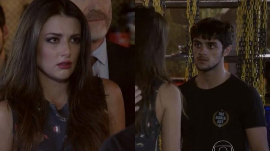 Jade (Anaju Dorigon), Heideguer (Odilon Wagner) e Cobra (Felipe Simas) de Malhação Sonhos (Reprodução - TV Globo) - Reprodução / Internet