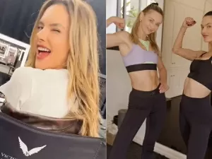 Alessandra Ambrosio mostra preparação para o desfile da Victoria's Secret: veja o vídeo