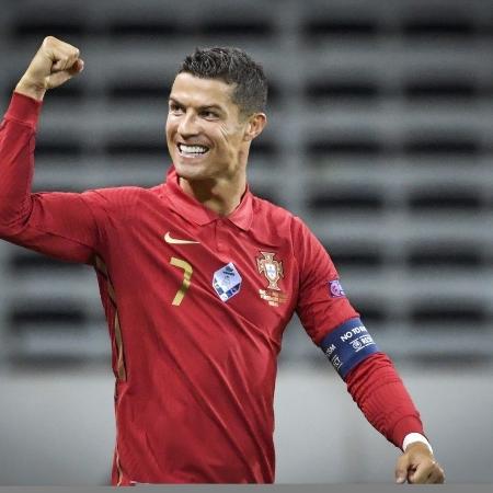 Cristiano Ronaldo foi diagnosticado com covid quando esteve concentrado com a Seleção Portuguesa no mês passado - JANERIK HENRIKSSON / AFP