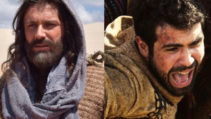 Jacó (Petrônio Gontijo) e José (Juliano Laham) de Gênesis (Divulgação - Record TV) - Reprodução / Internet
