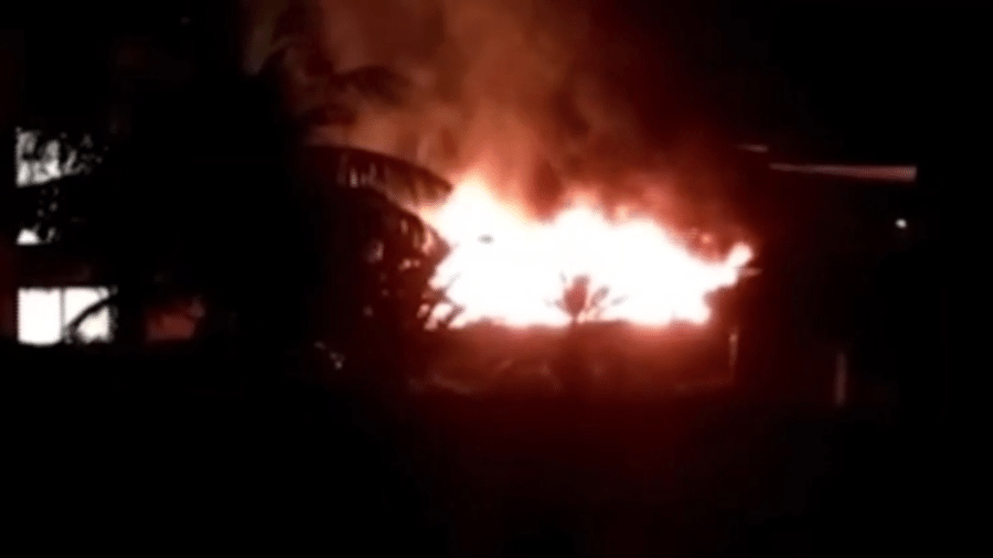 Incêndio no Ninho do Urubu em fevereiro de 2019 matou dez adolescentes - Reprodução/Band TV