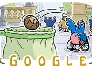 Paralimpíadas 2024: novo doodle do Google exalta basquete em cadeira de rodas