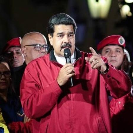 O presidente de fato da Venezuela Nicolás Maduro determinou a realização de uma marcha anti-imperialismo - Boris Vergara/Presidência da Venezuela/Xinhua