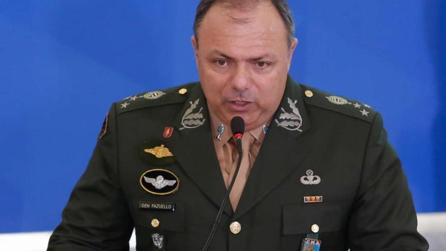                                  Ministro da Saúde, general Eduardo Pazuello: o especialista em logística agora tem pressa e quer pegar armas no paiol do inimigo                               -                                 ANDERSON RIEDEL/PR                            