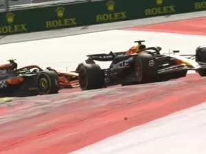 F1 - "Isso é ridículo", Verstappen ironiza no rádio após punição por contato com Norris