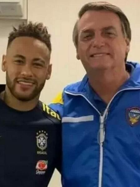 Neymar e Bolsonaro - Reprodução/Instagram