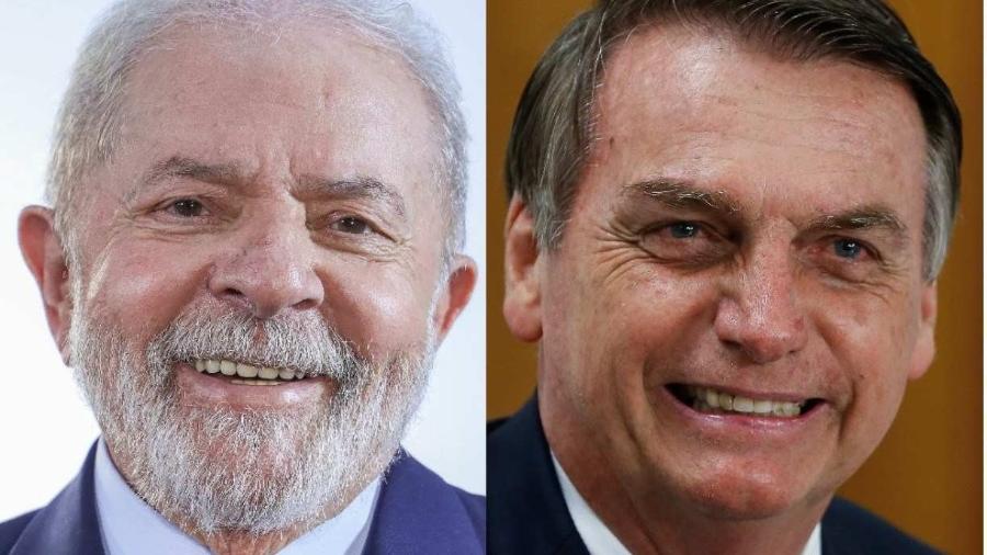 Lula e Bolsonaro vão disputar o segundo turno das eleições presidenciais  -  RICARDO STUCKERT E CAROLINA ANTUNES/PR                            