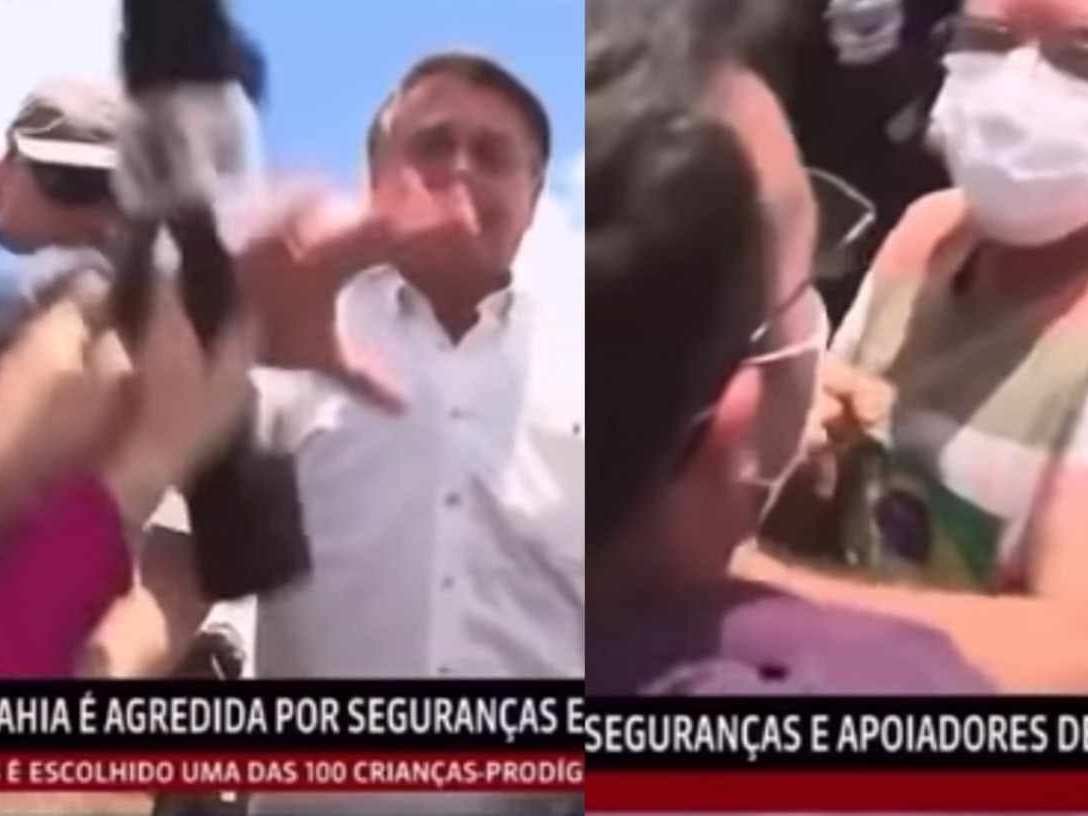 Silêncio de Bolsonaro mostra que presidente curte ver jornalista apanhando