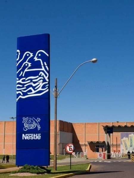 Fachada de unidade da multinacional Nestlé no Brasil Fachada de unidade da multinacional Nestlé no Brasil