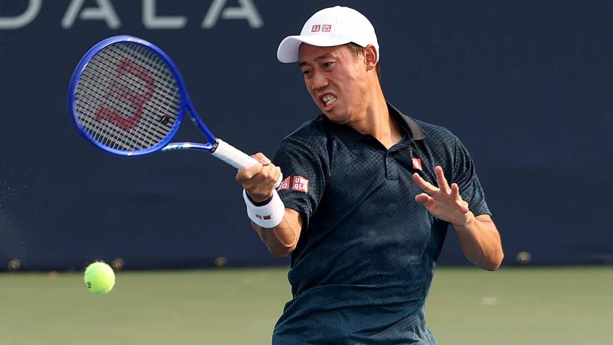 Nishikori vence em três sets na estreia e destaca desempenho no saque