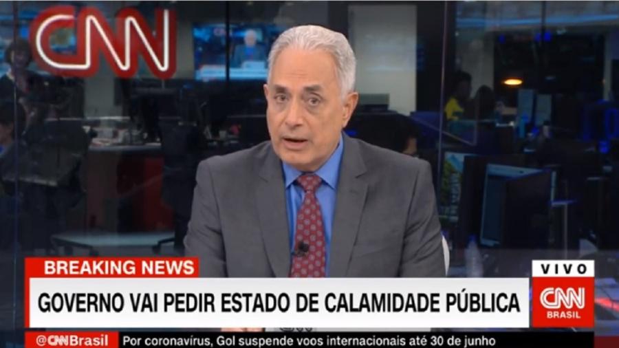 William Waack, no "Jornal da CNN" - Reprodução / Internet