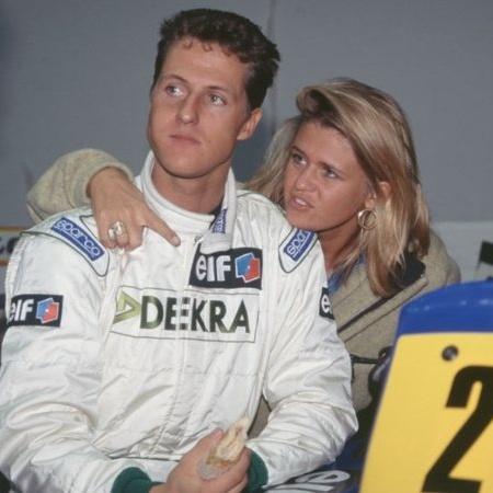 Michael Schumacher e a esposa, Corinna 