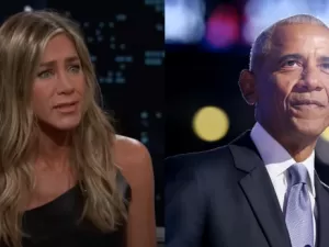 Jennifer Aniston se pronuncia sobre boato de que foi amante de Barack Obama, e esclarece tratamento com esperma de salmão