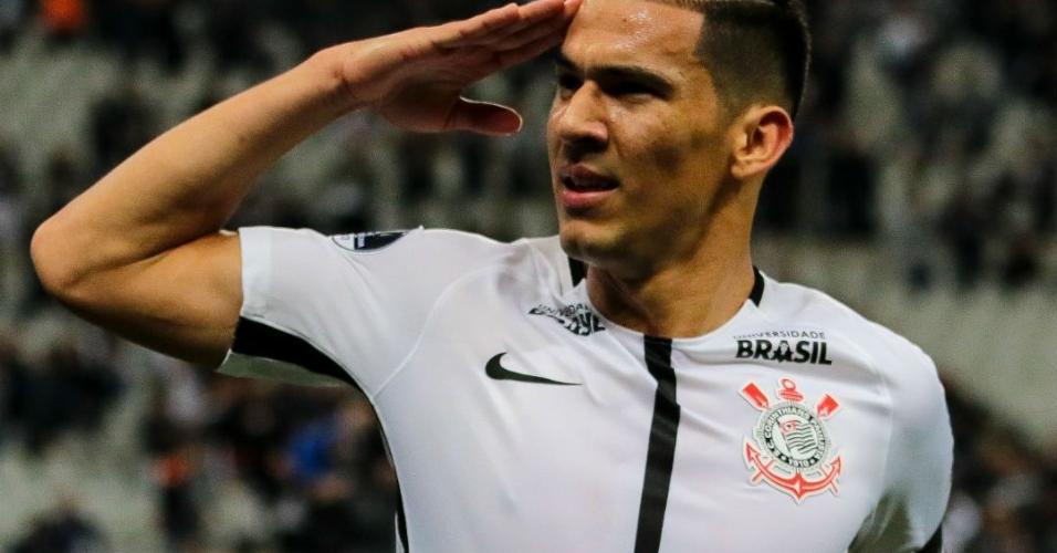 Balbuena marcou o primeiro gol do Corinthians na partida - Marcello Fim/Raw Image/Estadão Conteúdo