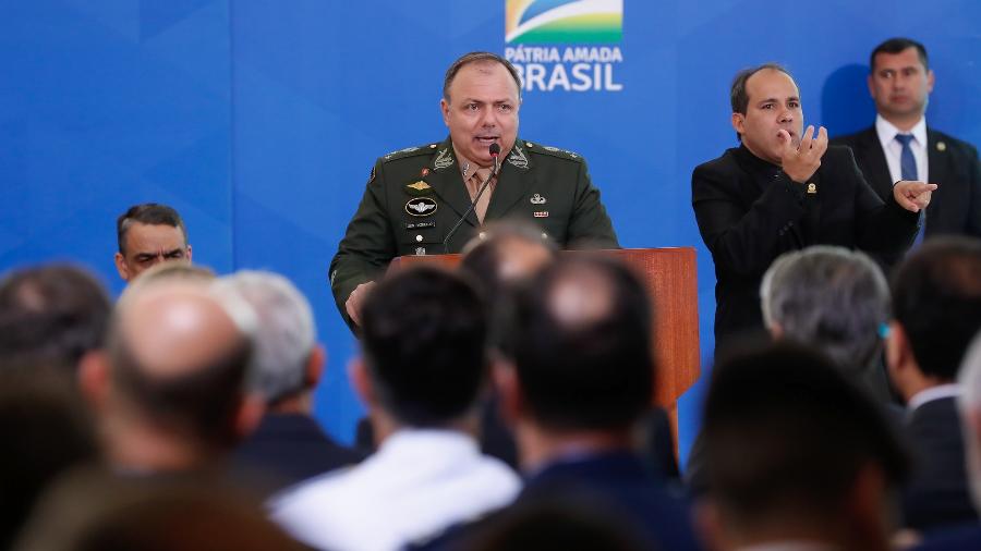 O general Eduardo Pazuello em cerimônia no Palácio do Planalto  - Alan Santos/Presidência da República