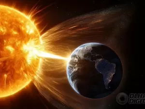 Sol em fúria: Terra é atingida por material disparado por explosões no astro