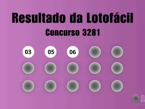 Lotofácil 3281: veja resultado de hoje, segunda-feira (30)