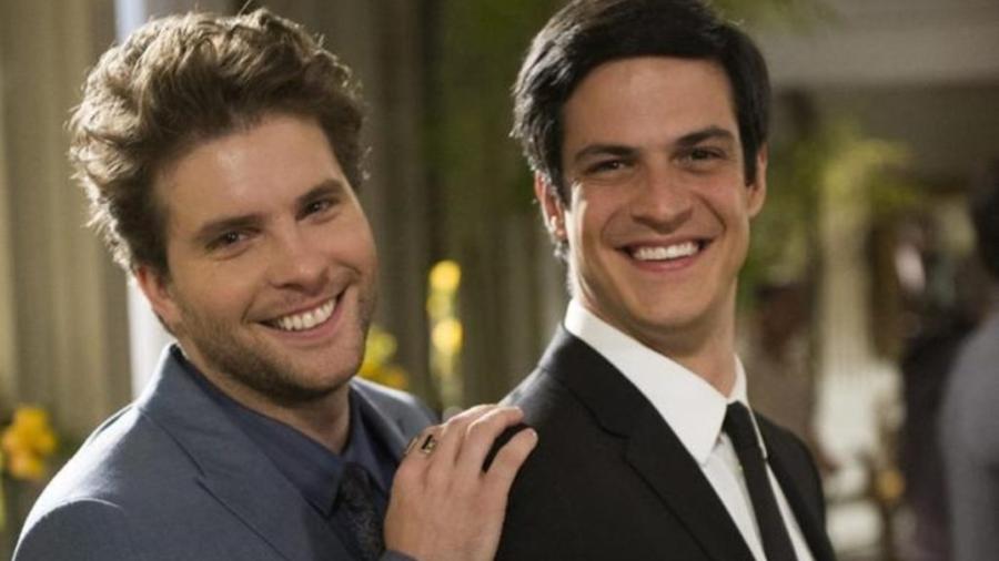 Félix (Mateus Solano) e Niko (Thiago Fragoso) em Amor à Vida - (Foto: Divulgação/Globo)