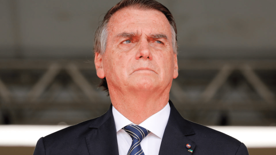 O ex-presidente Jair Bolsonaro (PL), durante cerimônia do Planalto, no ano pas - Isac Nóbrega/PR