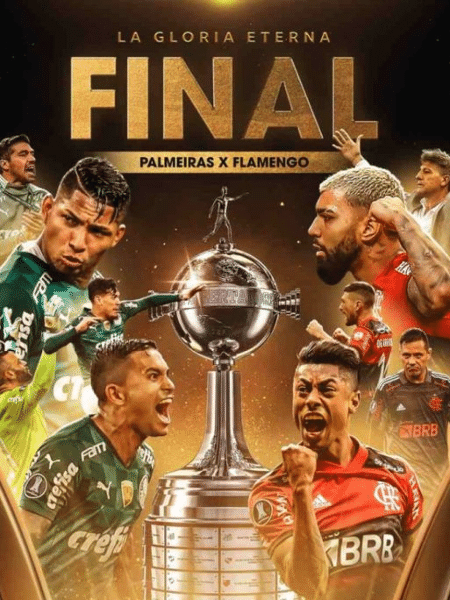 Palmeiras x Flamengo disputarão a final da Libertadores - Divulgação/Redes Sociais