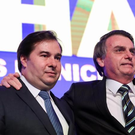 Presidente da Cãmara, Rodrigo Maia e presidente da República, Jair Bolsonaro  -  Marcos Corrêa/PR 
