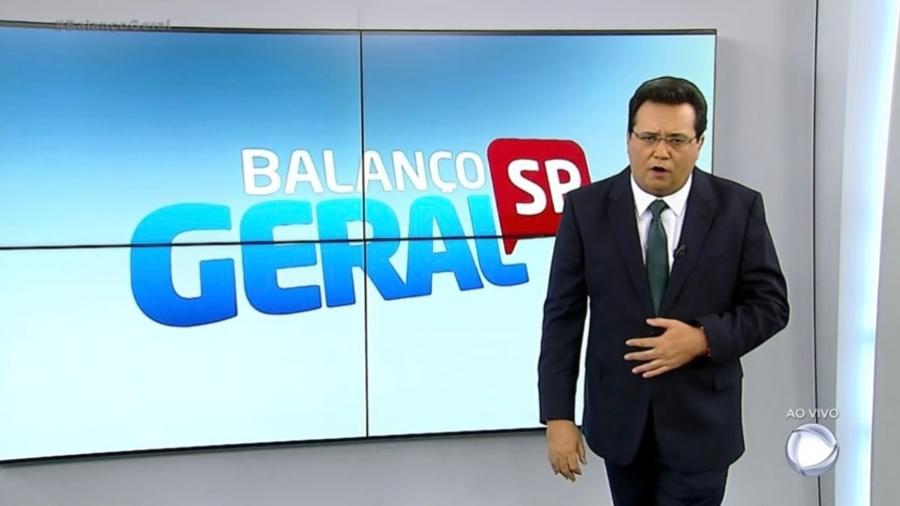 Geraldo Luis estreia no comando do "Balanço Geral SP" - Reprodução/Record TV