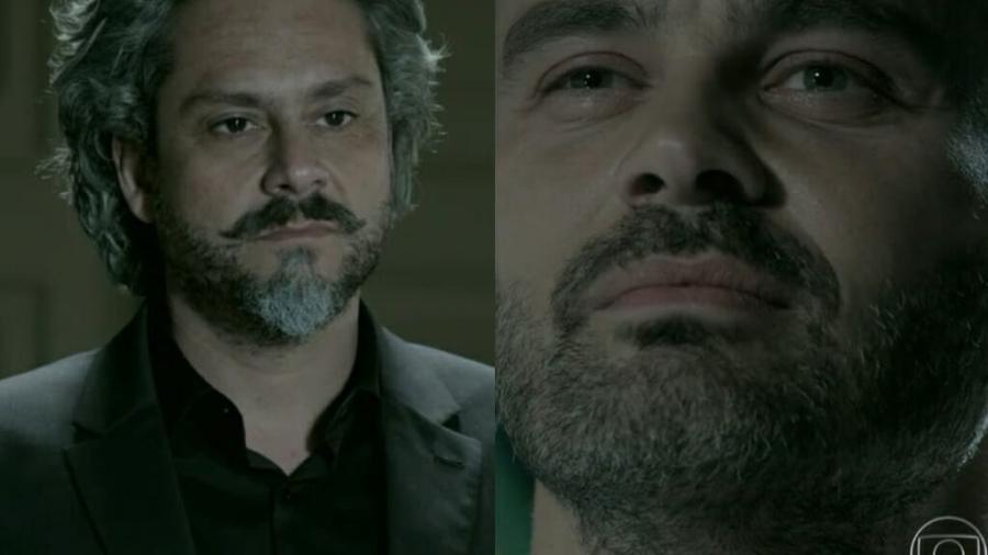 José Alfredo (Alexandre Nero) e Maurílio (Carmo Dalla Vecchia) em Império (Reprodução/Globo) - Reprodução / Internet
