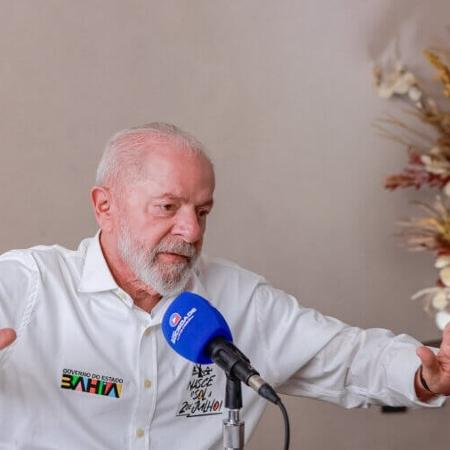 O presidente Lula em entrevista à Rádio Sociedade, em Salvador. Foto: Ricardo Stuckert/PR