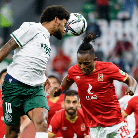 Palmeiras contra o Al-Ahly no Mundial de Clubes de 2020 disputado no Qatar - Getty Images