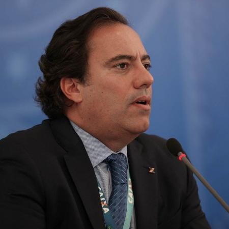 Após denúncias de assédio, Pedro Guimarães pediu demissão do cargo de presidente da Caixa nesta quarta (29)                              - JÚLIO NASCIMENTO/PR                            
