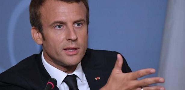 O presidente da França, Emmanuel Macron - Foto: CHRISTIAN LIEWIG / POOL / AFP