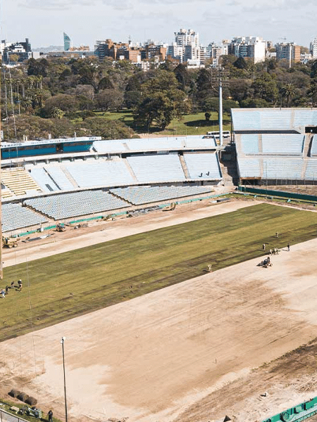 Estádio Centenário tem passado por melhorias para receber as finais - Divulgação/Conmebol
