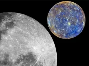 Lua passa pelo periélio a caminho de Mercúrio