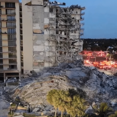 Miami procura por desaparecidos nos escombros de prédio que desabou há quase 1 semana - Corpo de Bombeiros de Miami-Dade